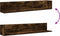 vidaXL - Wandschappen - 2 - st - 100x16,5x16,5 - cm - bewerkt - hout - gerookt - eiken
