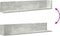 vidaXL - Wandschappen - 2 - st - 100x16,5x16,5 - cm - spaanplaat - betongrijs