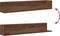 vidaXL - Wandschappen - 2 - st - 100x16,5x16,5cm - bewerkt - hout - bruin - eikenkleur