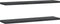 vidaXL - Wandschappen - 2 - st - 100x23,5x3 - cm - roestvrijstaal - zwart