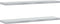 vidaXL - Wandschappen - 2 - st - 100x23,5x3 - cm - roestvrijstaal - zilverkleurig