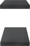 vidaXL - Wandschappen - 2 - st - 100x23,5x3 - cm - roestvrijstaal - zwart