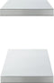 vidaXL - Wandschappen - 2 - st - 100x23,5x3 - cm - roestvrijstaal - zilverkleurig