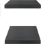 vidaXL - Wandschappen - 2 - st - 100x30x3 - cm - roestvrijstaal - zwart