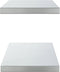 vidaXL - Wandschappen - 2 - st - 100x30x3 - cm - roestvrijstaal - zilverkleurig