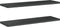 vidaXL - Wandschappen - 2 - st - 100x30x3 - cm - roestvrijstaal - zwart