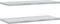 vidaXL - Wandschappen - 2 - st - 100x40x3 - cm - roestvrijstaal - zilverkleurig