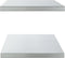 vidaXL - Wandschappen - 2 - st - 100x40x3 - cm - roestvrijstaal - zilverkleurig