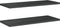 vidaXL - Wandschappen - 2 - st - 100x40x3 - cm - roestvrijstaal - zwart
