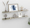 vidaXL - Wandschappen - 2 - st - 100x9x3 - cm - betongrijs
