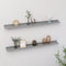 vidaXL - Wandschappen - 2 - st - 100x9x3 - cm - grijs