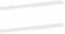 vidaXL - Wandschappen - 2 - st - 100x9x3 - cm - hoogglans - wit