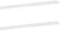 vidaXL - Wandschappen - 2 - st - 100x9x3 - cm - hoogglans - wit