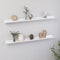 vidaXL - Wandschappen - 2 - st - 100x9x3 - cm - hoogglans - wit
