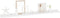 vidaXL - Wandschappen - 2 - st - 100x9x3 - cm - hoogglans - wit