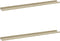 vidaXL - Wandschappen - 2 - st - 100x9x3 - cm - wit - en - sonoma - eikenkleurig