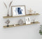 vidaXL - Wandschappen - 2 - st - 100x9x3 - cm - wit - en - sonoma - eikenkleurig