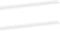 vidaXL - Wandschappen - 2 - st - 100x9x3 - cm - wit