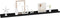 vidaXL - Wandschappen - 2 - st - 100x9x3 - cm - zwart