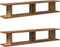 vidaXL - Wandschappen - 2 - st - 105x18x20 - cm - bewerkt - hout - oud - houtkleurig