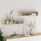 vidaXL - Wandschappen - 2 - st - 105x18x20 - cm - bewerkt - hout - sonoma - eikenkleurig