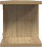 vidaXL - Wandschappen - 2 - st - 105x18x20 - cm - bewerkt - hout - artisanaal - eiken