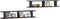 vidaXL - Wandschappen - 2 - st - 105x18x20 - cm - bewerkt - hout - hoogglans - grijs