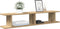 vidaXL - Wandschappen - 2 - st - 105x18x20 - cm - bewerkt - hout - artisanaal - eiken