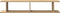 vidaXL - Wandschappen - 2 - st - 105x18x20 - cm - bewerkt - hout - artisanaal - eiken