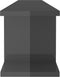 vidaXL - Wandschappen - 2 - st - 105x18x20 - cm - bewerkt - hout - hoogglans - grijs