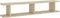 vidaXL - Wandschappen - 2 - st - 105x18x20 - cm - bewerkt - hout - sonoma - eikenkleurig