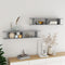 vidaXL - Wandschappen - 2 - st - 105x18x20 - cm - spaanplaat - betongrijs