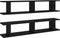 vidaXL - Wandschappen - 2 - st - 105x18x20 - cm - spaanplaat - zwart