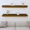 vidaXL - Wandschappen - 2 - st - 110x12x9 - cm - massief - grenenhout - honingbruin