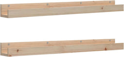 vidaXL - Wandschappen - 2 - st - 110x12x9 - cm - massief - grenenhout