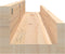 vidaXL - Wandschappen - 2 - st - 110x12x9 - cm - massief - grenenhout