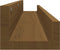 vidaXL - Wandschappen - 2 - st - 110x12x9 - cm - massief - grenenhout - honingbruin