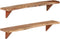 vidaXL - Wandschappen - 2 - st - 110x20x18 - cm - massief - acaciahout