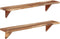 vidaXL - Wandschappen - 2 - st - 110x20x18 - cm - massief - acaciahout