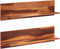 vidaXL - Wandschappen - 2 - st - 112x20x26 - cm - massief - acaciahout