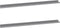 vidaXL - Wandschappen - 2 - st - 115x9x3 - cm - grijs