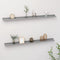 vidaXL - Wandschappen - 2 - st - 115x9x3 - cm - grijs