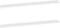 vidaXL - Wandschappen - 2 - st - 115x9x3 - cm - hoogglans - wit