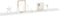 vidaXL - Wandschappen - 2 - st - 115x9x3 - cm - hoogglans - wit
