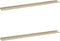 vidaXL - Wandschappen - 2 - st - 115x9x3 - cm - wit - en - sonoma - eikenkleurig
