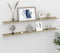 vidaXL - Wandschappen - 2 - st - 115x9x3 - cm - wit - en - sonoma - eikenkleurig