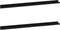 vidaXL - Wandschappen - 2 - st - 115x9x3 - cm - zwart