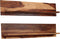 vidaXL - Wandschappen - 2 - st - 118x26x20 - cm - massief - sheeshamhout