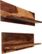 vidaXL - Wandschappen - 2 - st - 118x26x20 - cm - massief - sheeshamhout