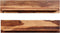 vidaXL - Wandschappen - 2 - st - 118x26x20 - cm - massief - sheeshamhout